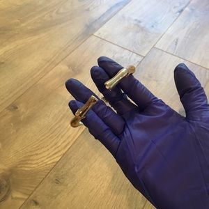 ZARA Bamboo Style Clasp Bangle Bracelet